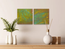 Load image into Gallery viewer, 8x8" Rainbow Set of Two Canvas Panels
