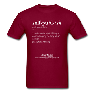 Self-Publ-ish Unisex Classic T-Shirt Dark - burgundy