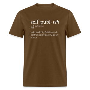 Self-Publ-ish Unisex Classic T-Shirt Dark - brown