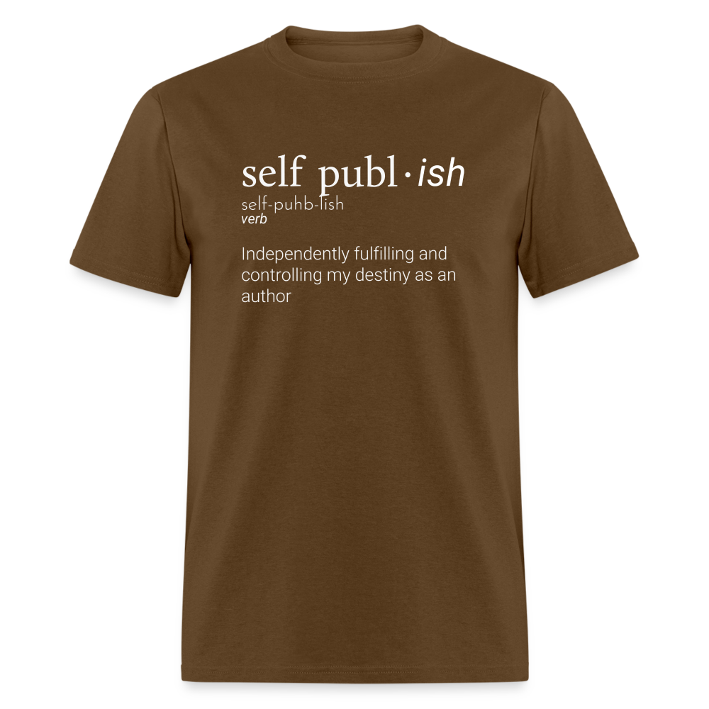 Self-Publ-ish Unisex Classic T-Shirt Dark - brown