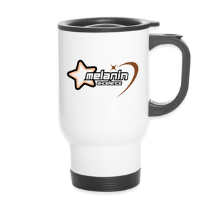 Melanin Forever Travel Mug - white