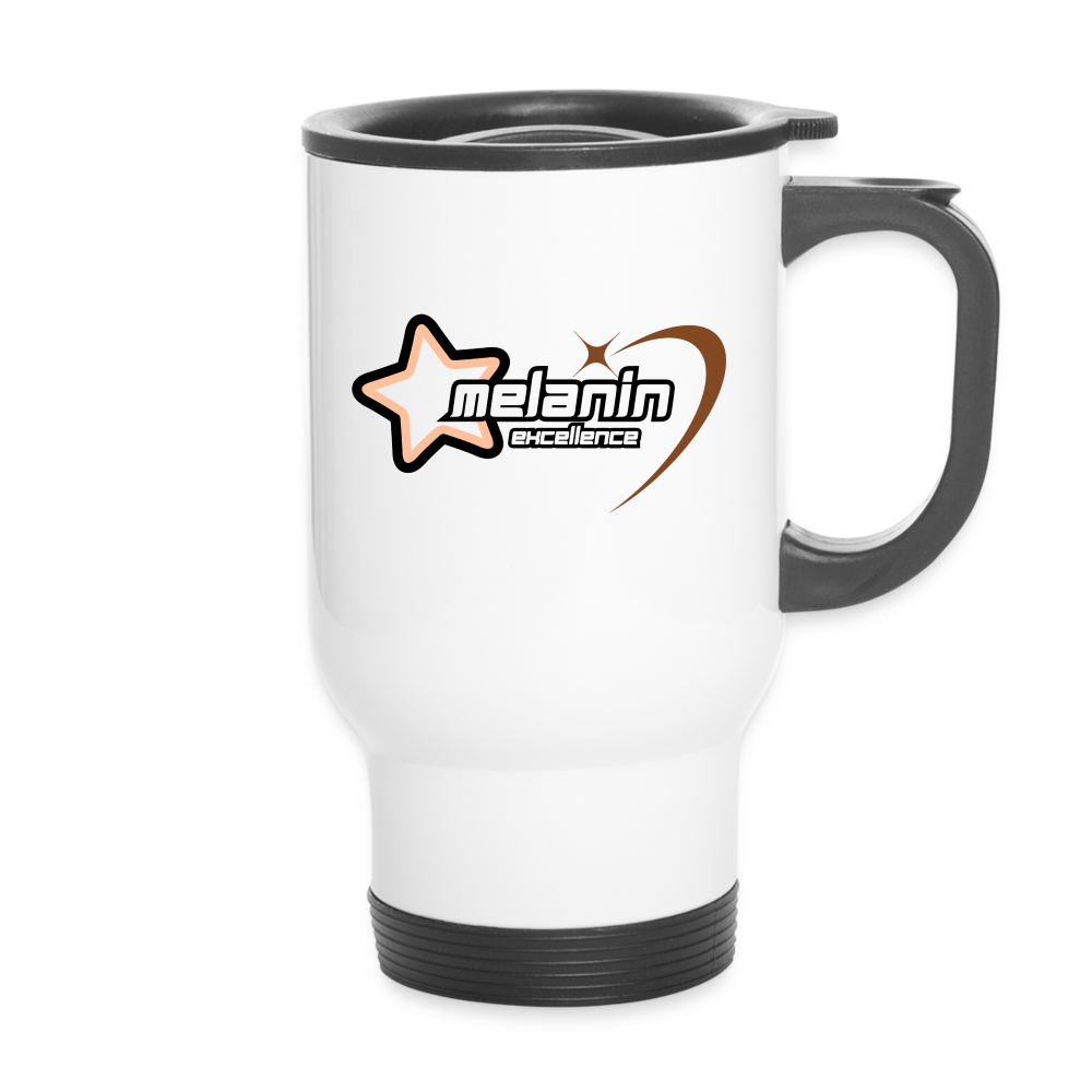 Melanin Forever Travel Mug - white