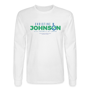 Christine For Council Long Sleeve T-Shirt (White) - white