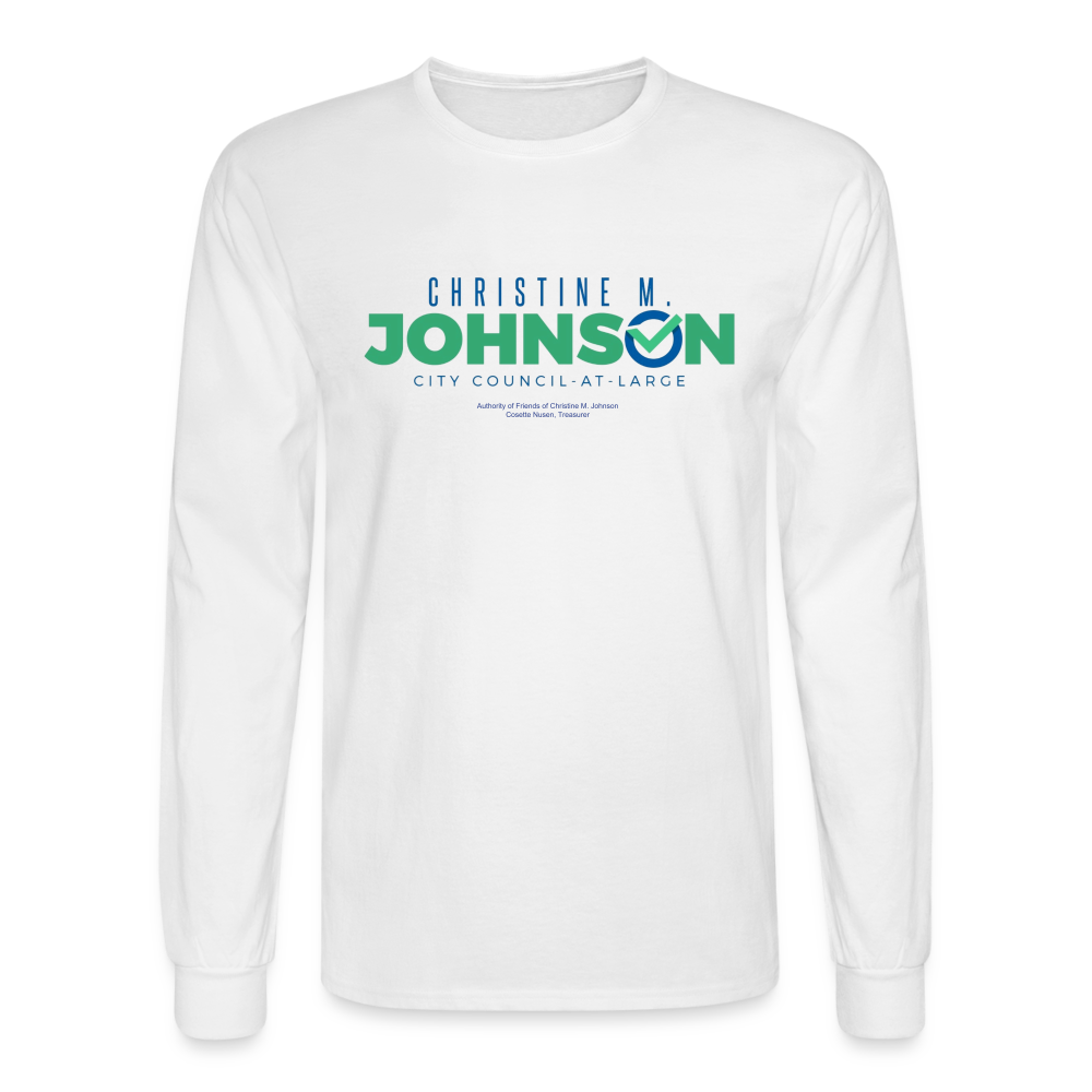 Christine For Council Long Sleeve T-Shirt (White) - white