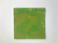 Load image into Gallery viewer, 8x8&quot; Green &amp; Orange Canvas Panel