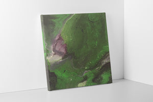 12x12" Green & Purple Canvas Panel