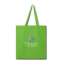 Load image into Gallery viewer, Chilled Out Mamas Tote Bag - lime green