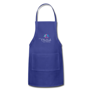 Chilled Out Mamas Apron - royal blue