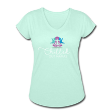 Load image into Gallery viewer, Chilled Out Mamas Women&#39;s Tri-Blend V-Neck T-Shirt - mint