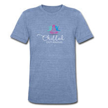 Load image into Gallery viewer, Chilled Out Mamas Unisex T-Shirt - heather Blue