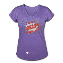 Load image into Gallery viewer, TC &quot;Help! I Have Young Adults&quot; Women&#39;s Tri-Blend V-Neck T-Shirt - purple heather