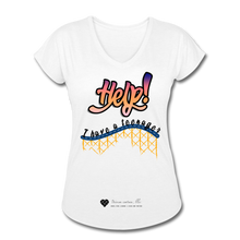 Load image into Gallery viewer, TC &quot;Help! I Have A Teenager&quot; Women&#39;s Tri-Blend V-Neck T-Shirt Light - white