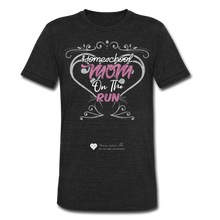 Load image into Gallery viewer, TC &quot;Homeschool Mom On The Run&quot; Unisex Tri-Blend T-Shirt - heather black