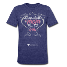 Load image into Gallery viewer, TC &quot;Homeschool Mom On The Run&quot; Unisex Tri-Blend T-Shirt - heather indigo