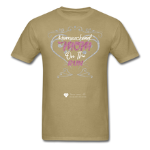 Load image into Gallery viewer, TC &quot;Homeschool Mom On The Run&quot; Unisex Standard T-Shirt Dark - khaki