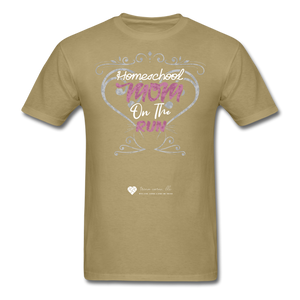 TC "Homeschool Mom On The Run" Unisex Standard T-Shirt Dark - khaki