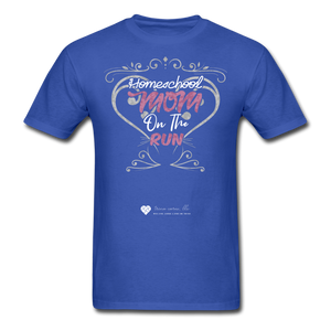 TC "Homeschool Mom On The Run" Unisex Standard T-Shirt Dark - royal blue