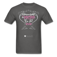 Load image into Gallery viewer, TC &quot;Homeschool Mom On The Run&quot; Unisex Standard T-Shirt Dark - charcoal