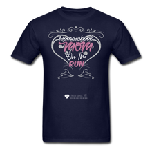 Load image into Gallery viewer, TC &quot;Homeschool Mom On The Run&quot; Unisex Standard T-Shirt Dark - navy