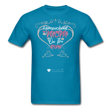 Load image into Gallery viewer, TC &quot;Homeschool Mom On The Run&quot; Unisex Standard T-Shirt Dark - turquoise