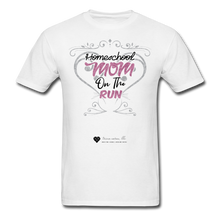 Load image into Gallery viewer, TC &quot;Homeschool Mom On The Run&quot; Unisex Standard T-Shirt Light - white