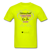 Load image into Gallery viewer, TC &quot;Homeschool Mom On The Run&quot; Unisex Standard T-Shirt Light - safety green
