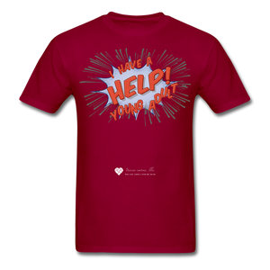 TC "Help! I Have A Young Adult" Unisex Classic T-Shirt - dark red
