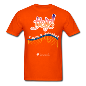 TC "Help! I Have A Teenager" Unisex Standard T-Shirt Dark - orange