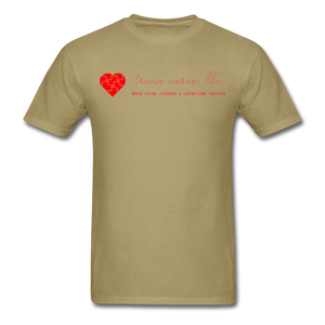 Trina Cares Unisex Standard T-Shirt - khaki