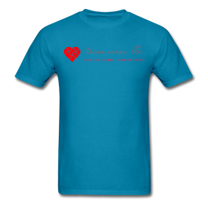 Trina Cares Unisex Standard T-Shirt - turquoise