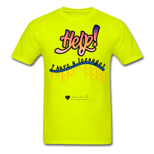 TC "Help! I Have A Teenager" Unisex Standard T-Shirt Light - safety green