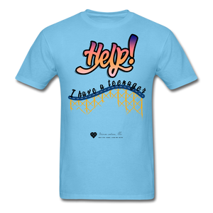 TC "Help! I Have A Teenager" Unisex Standard T-Shirt Light - aquatic blue