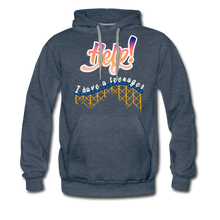Load image into Gallery viewer, TC &quot;Help! I Have a Teenager.&quot; Unisex Premium Hoodie - heather denim