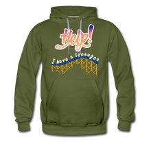 Load image into Gallery viewer, TC &quot;Help! I Have a Teenager.&quot; Unisex Premium Hoodie - olive green