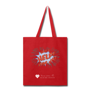 TC "Help! I Have A Young Adult" Tote Bag - red