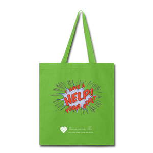 TC "Help! I Have A Young Adult" Tote Bag - lime green