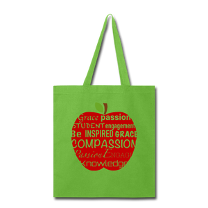 AoG Compassion Tote Bag - lime green