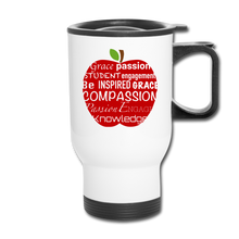 Load image into Gallery viewer, AoG Compassion Travel Mug - white