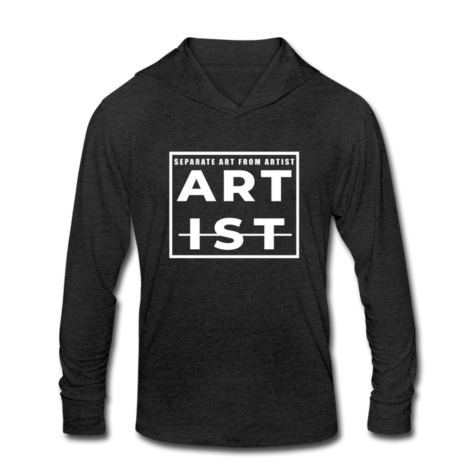 Art From Artist Tri-Blend Hoodie Shirt - heather black