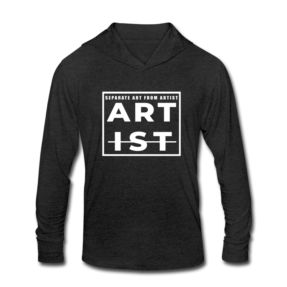 Art From Artist Tri-Blend Hoodie Shirt - heather black