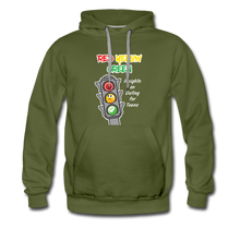 Load image into Gallery viewer, Red Yellow Green Unisex Premium Hoodie - olive green
