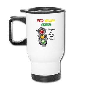 Red Yellow Green Travel Mug - white