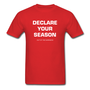 Declare Your Season Unisex Standard T-Shirt - red