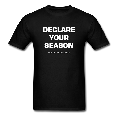 Declare Your Season Unisex Standard T-Shirt - black