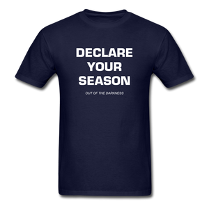 Declare Your Season Unisex Standard T-Shirt - navy
