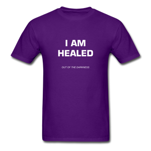 I Am Healed Unisex Standard T-Shirt - purple