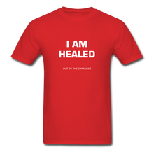 Load image into Gallery viewer, I Am Healed Unisex Standard T-Shirt - red