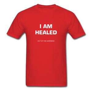 I Am Healed Unisex Standard T-Shirt - red