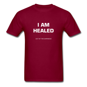 I Am Healed Unisex Standard T-Shirt - burgundy