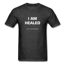Load image into Gallery viewer, I Am Healed Unisex Standard T-Shirt - heather black